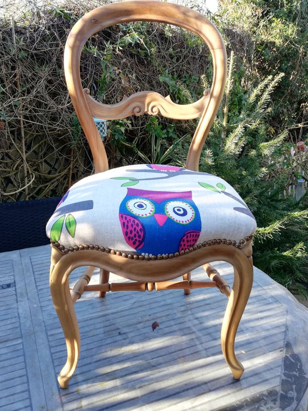 lot de 2 chaises de style Louis -Philippe relook&eacute;es Meubles