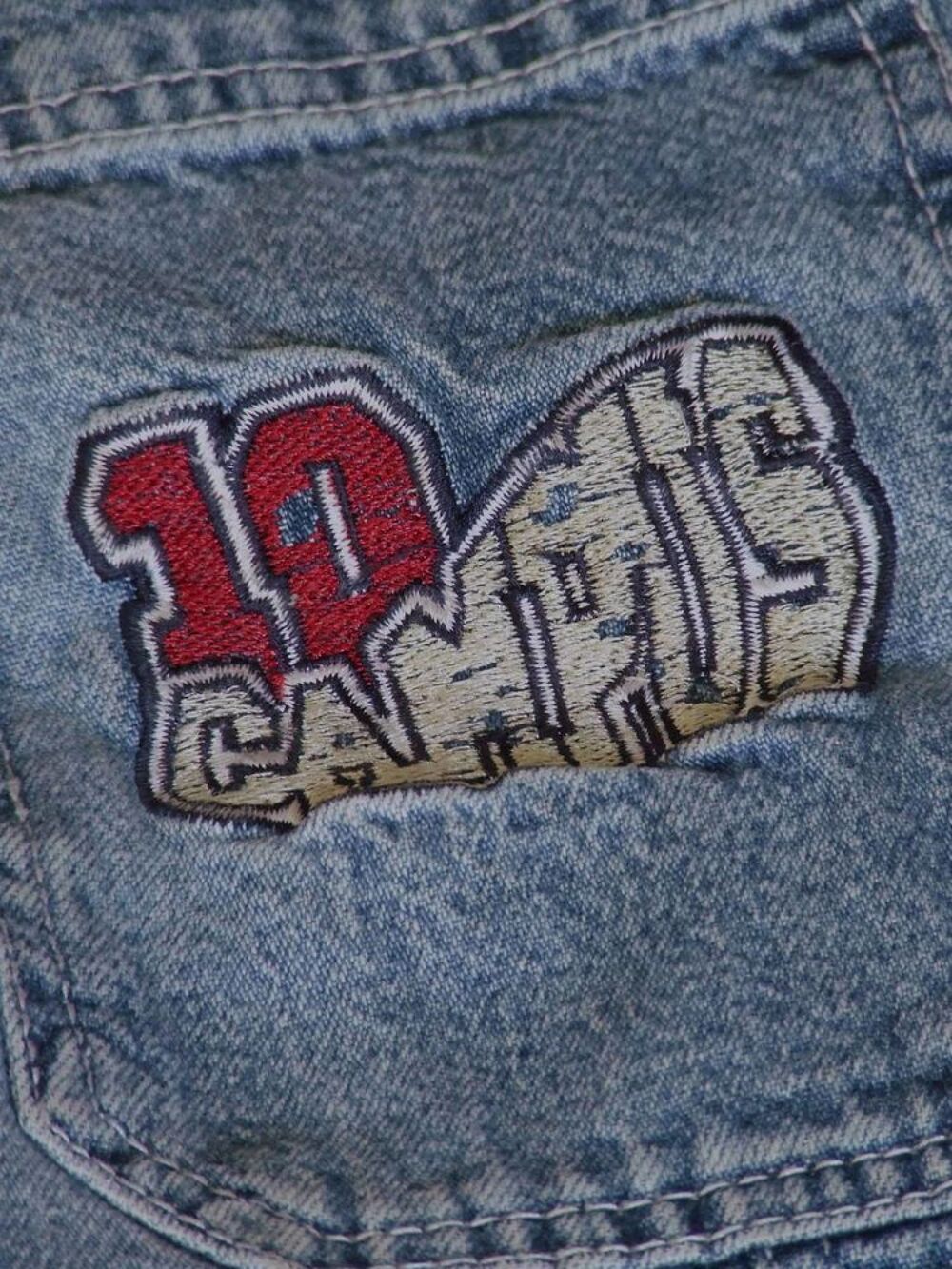 Jeans taille ajustable, style Baggy, Bleu d&eacute;lav&eacute;, 6&nbsp;ans Vêtements enfants