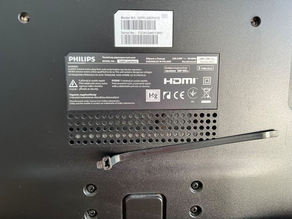 t&eacute;l&eacute;viseur Philips mod&egrave;le 32 PFL 3507 H/12 Audio et hifi