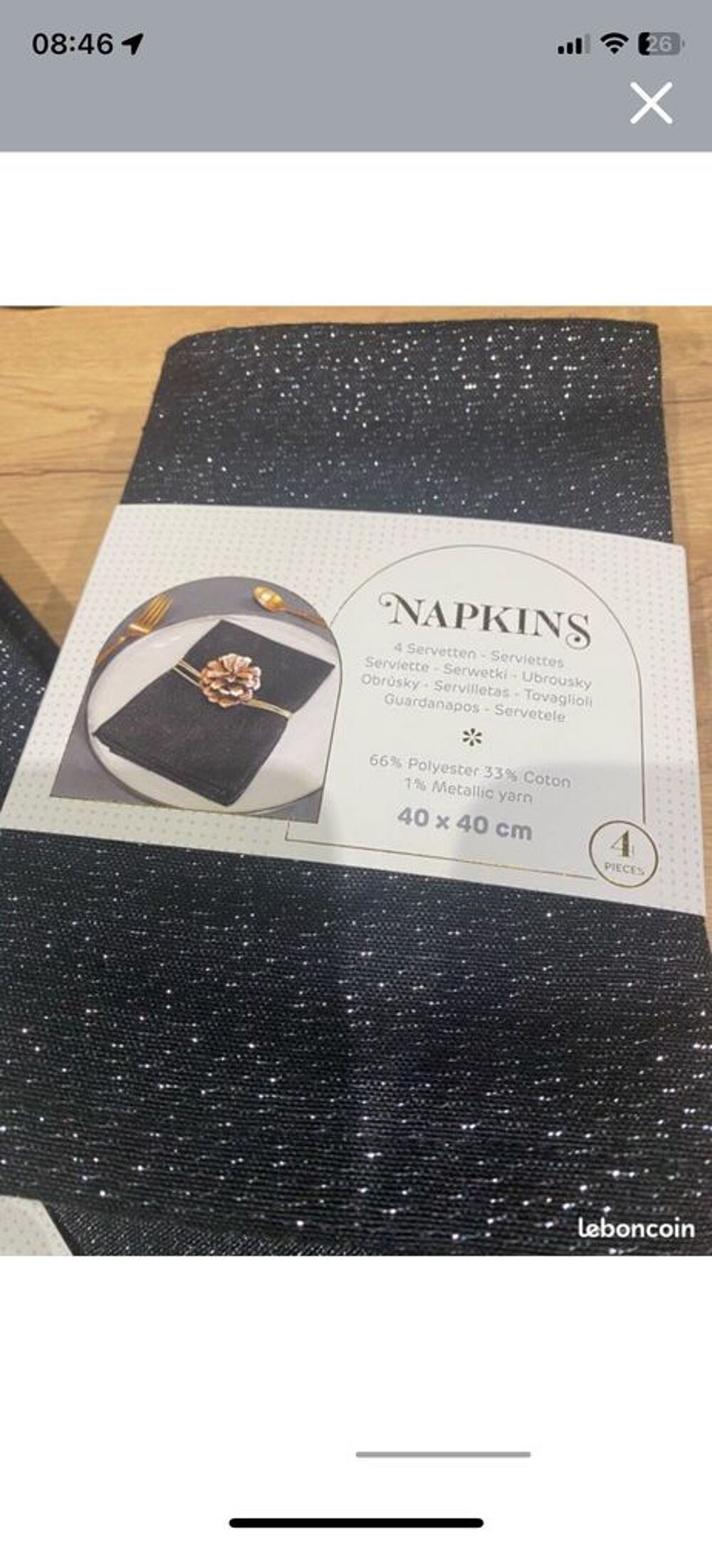 ensemble serviettes nappe Dcoration