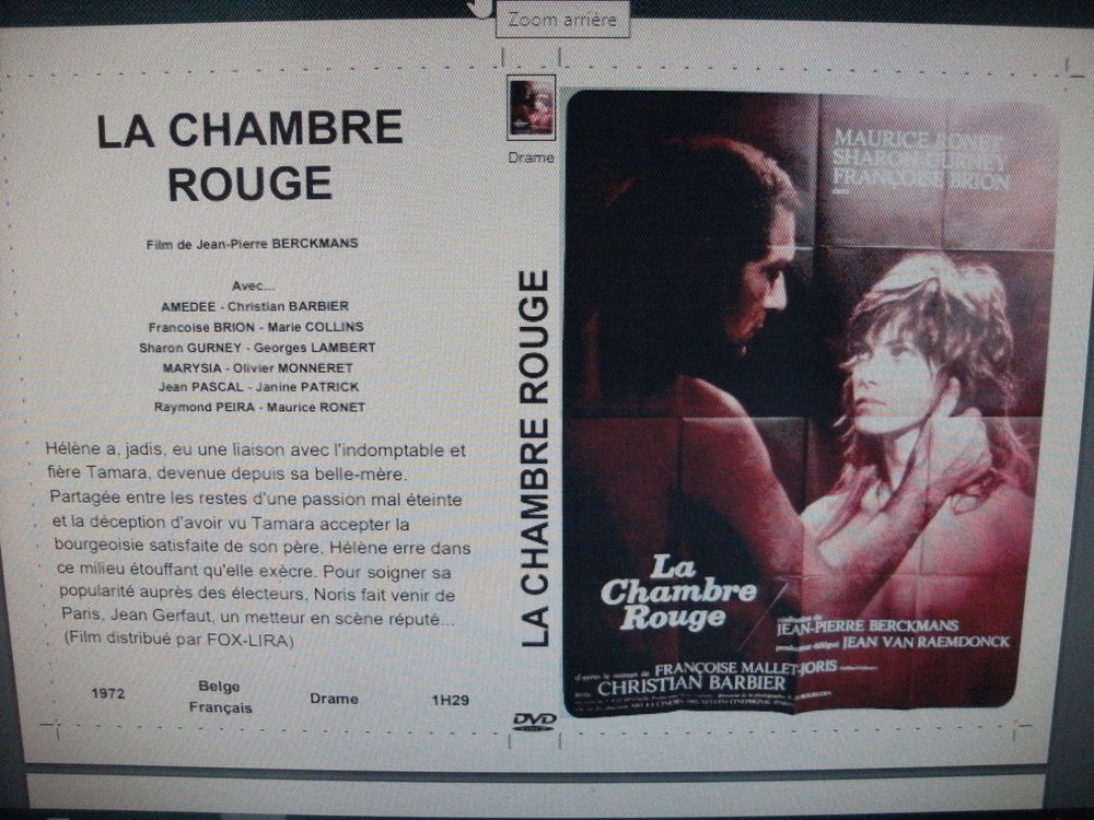 Film : " La chambre rouge " DVD et blu-ray