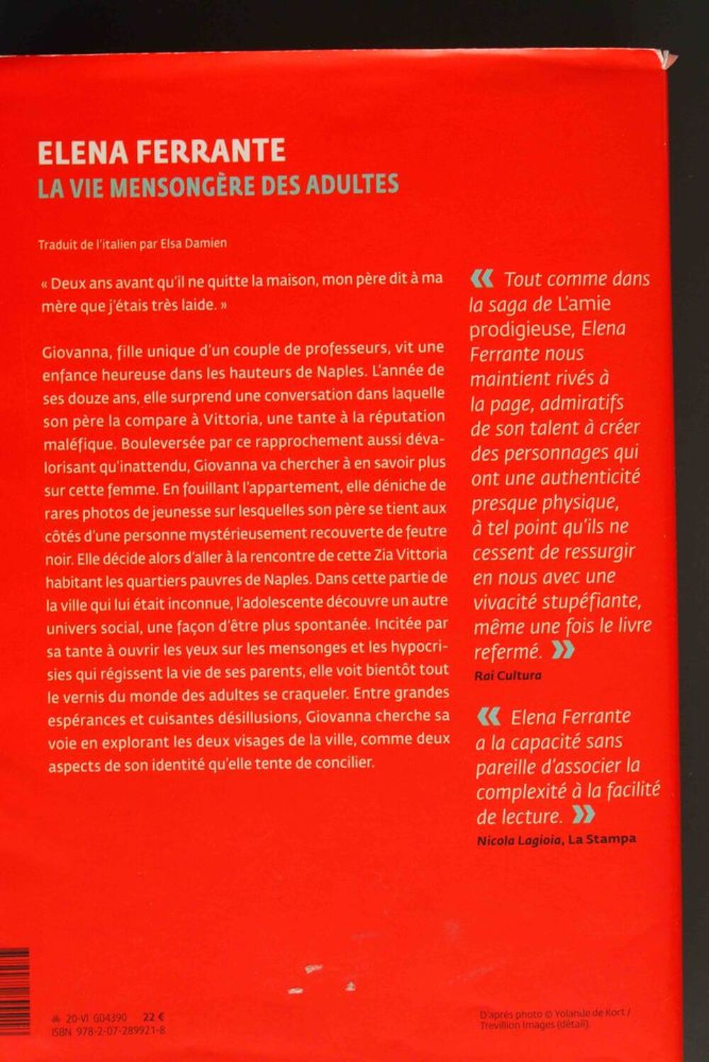 La vie mensong&egrave;re des adultes Livres et BD