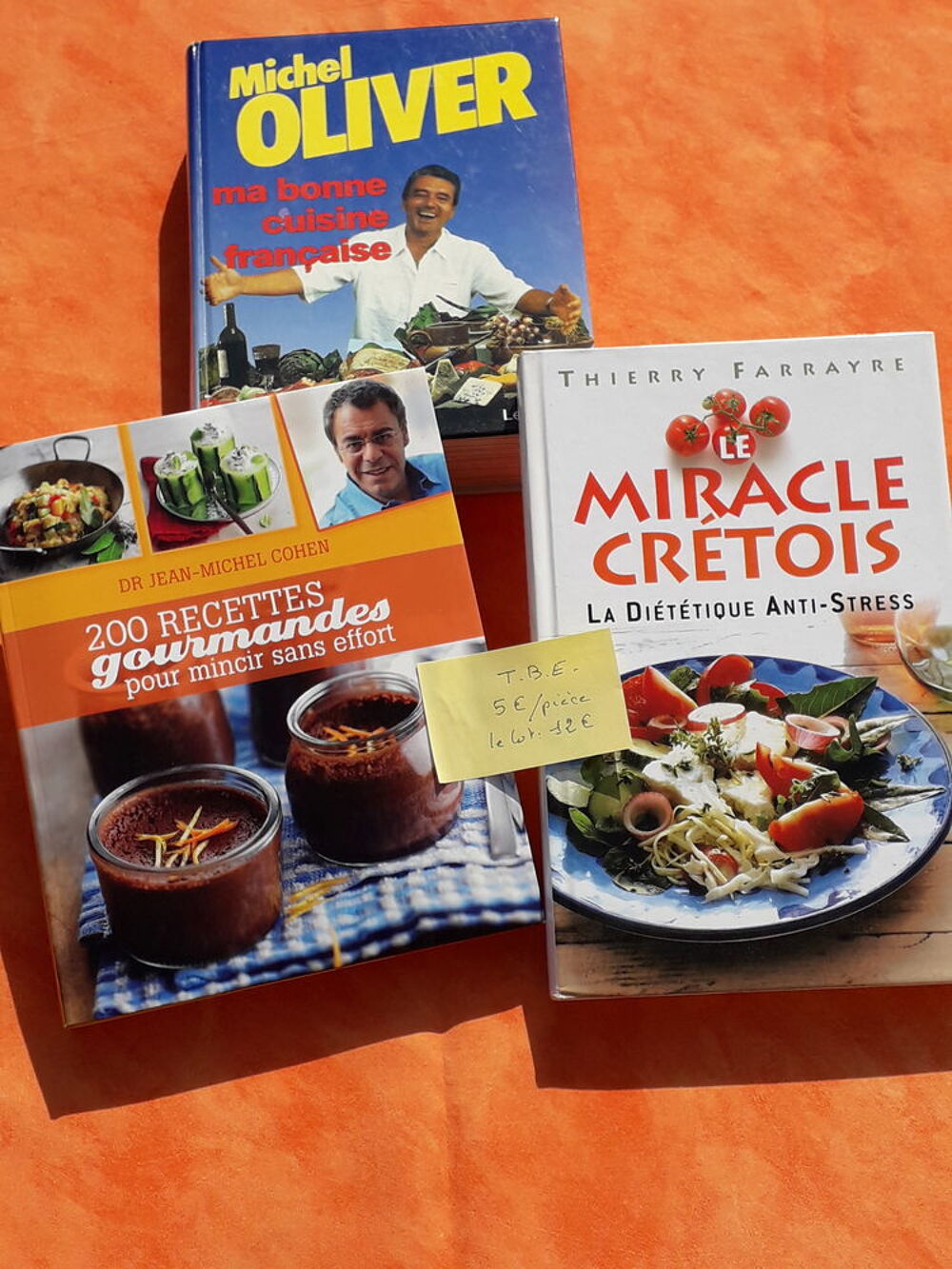 TBE LIVRES DE CUISINE DE 3 pi&egrave;ce &agrave; 10 le lot Livres et BD