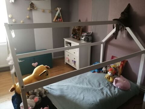 Lit cabane blanc 70 Maixe (54)