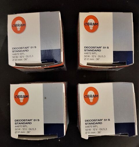 Lot de 4 ampoules halog�nes 50W 4 Challans (85)