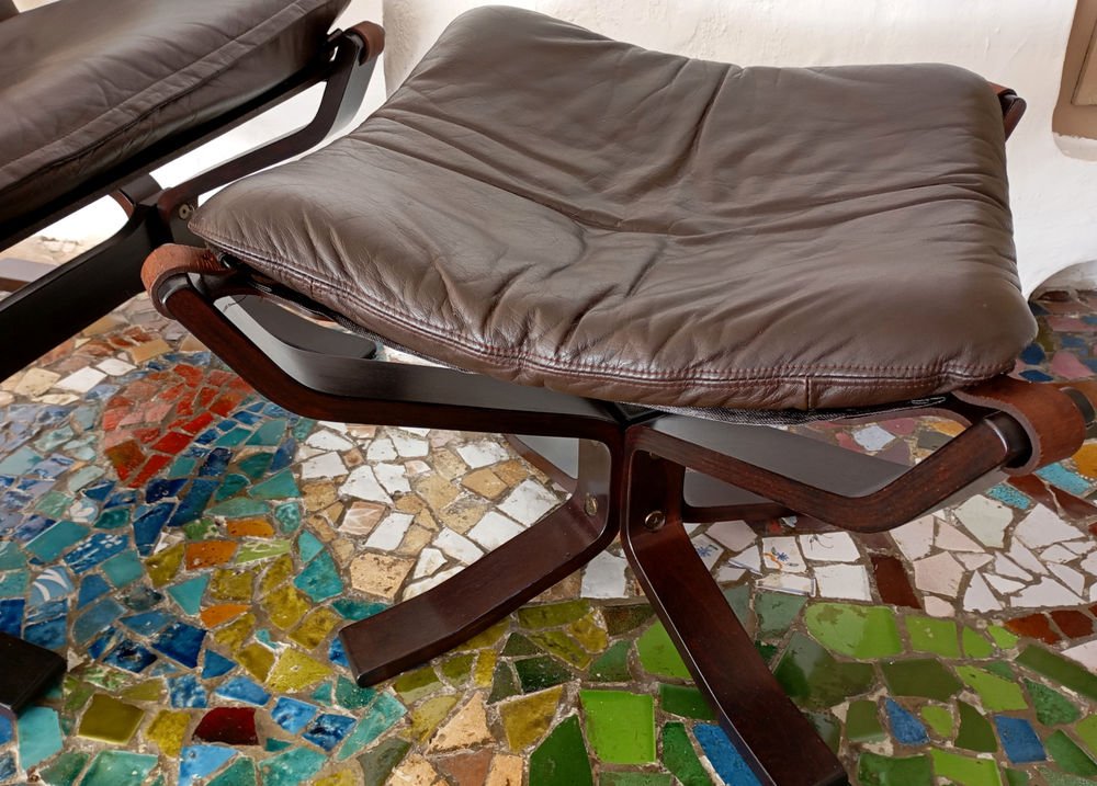 Fauteuil en cuir SCANDINAVE 1950 INGMAR RELLING Meubles