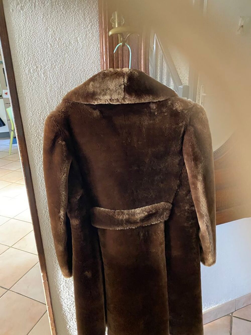 Manteau marron fourrure T38/40 Vêtements