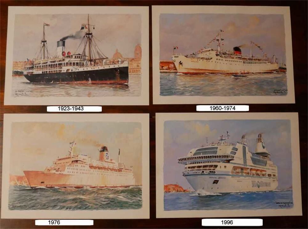 8 posters des bateaux Napol&eacute;on 