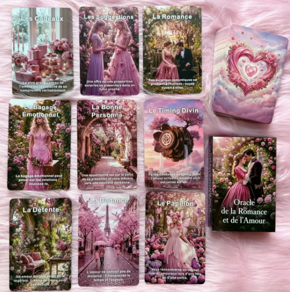 LOT Oracle &amp; Tarot divinatoire esoterisme d&eacute;co amour romanti Décoration