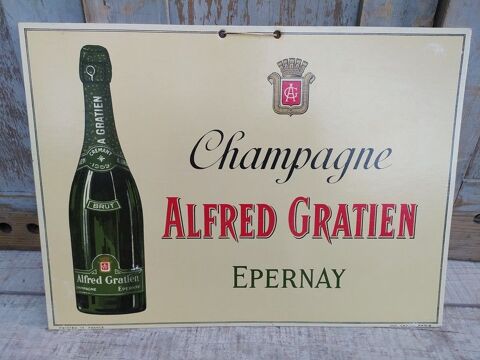 Ancien Carton Publicitaire Champagne Alfred Gratien �pernay 79 Loches (37)