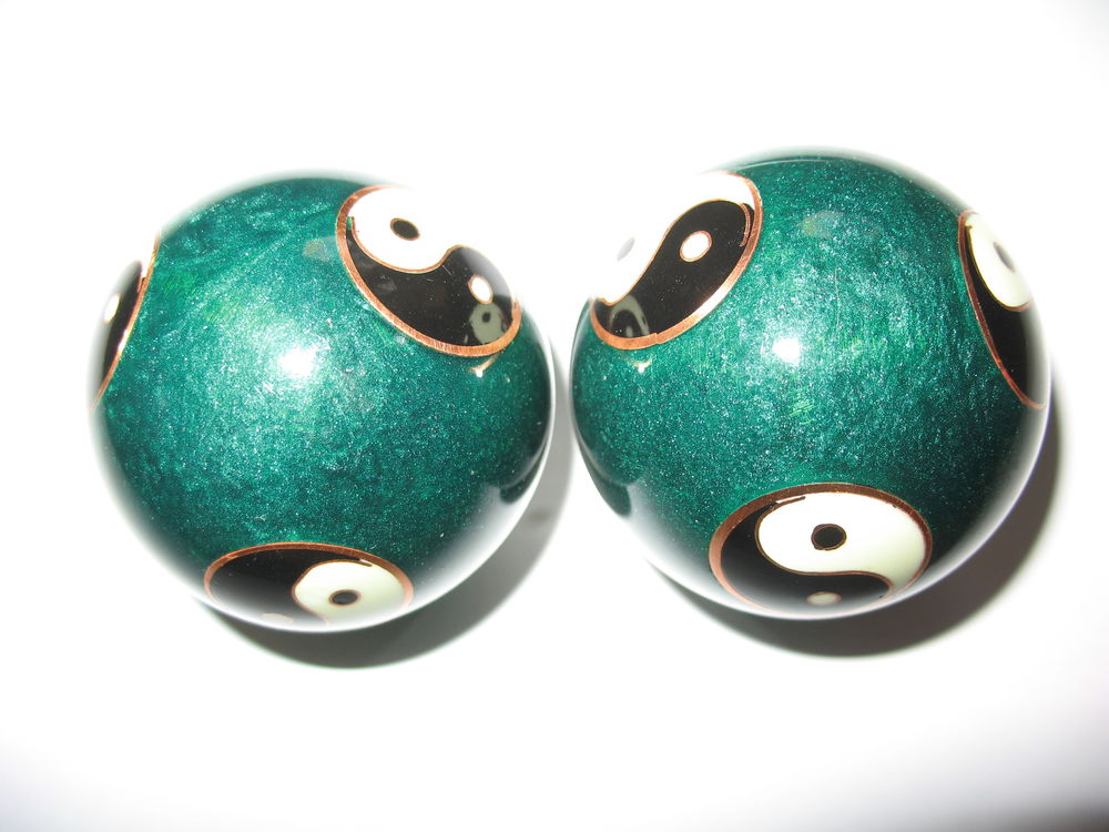 Boules de sant&eacute; QI GONG D&eacute;coration Yin Yang Décoration