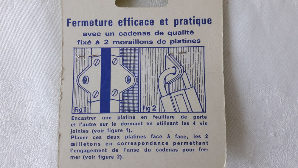 Moraillons platines pour fixation de cadenas
Bricolage