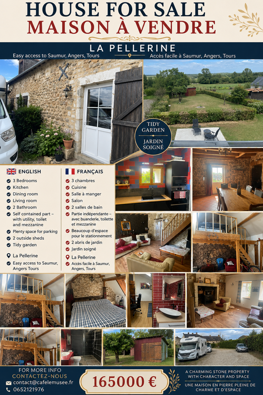 Vente Maison Maison très propre 
La Pellerine 49490 