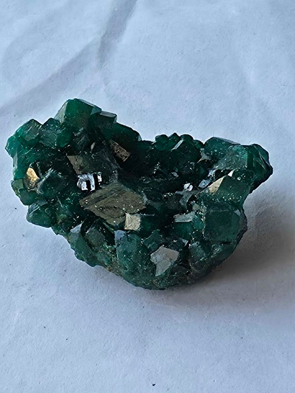 Cristaux de Dioptase Verte sur Matrice (RDC)-17g 