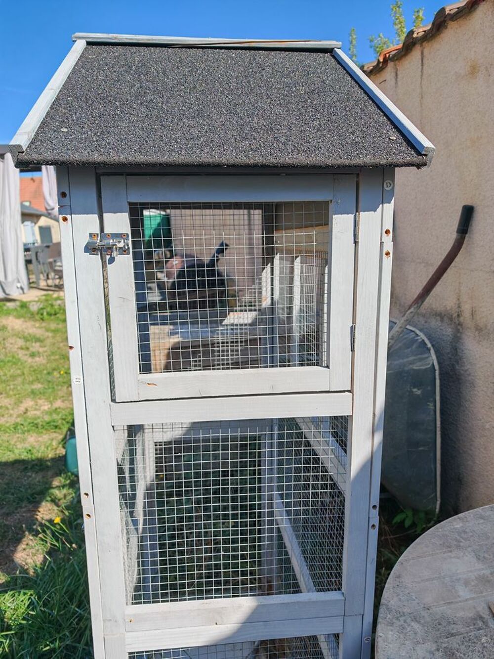   Cage oiseaux en bois 