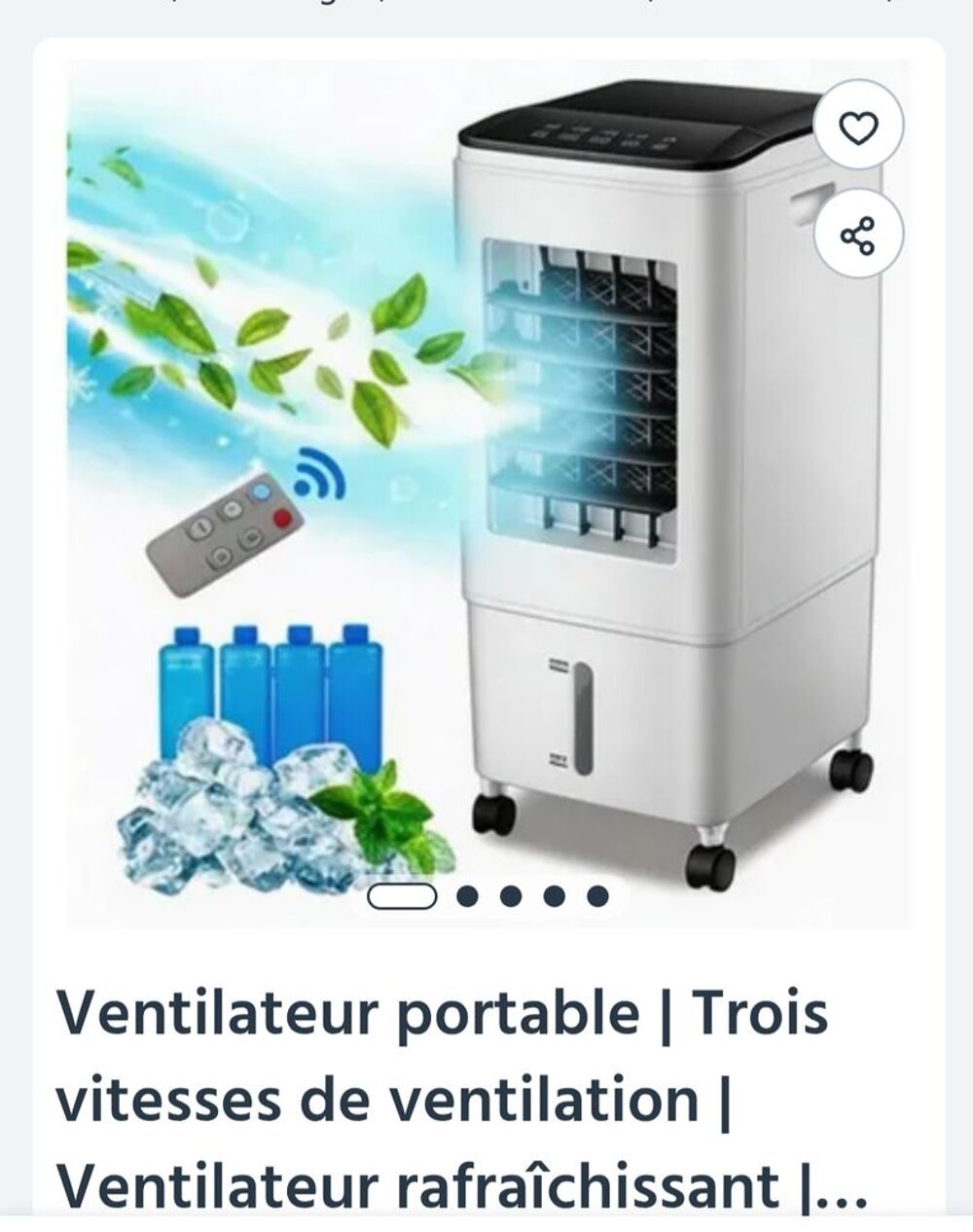 Rafra&icirc;chisseur d' air tr&egrave;s bon &eacute;tat 35€. Electroménager