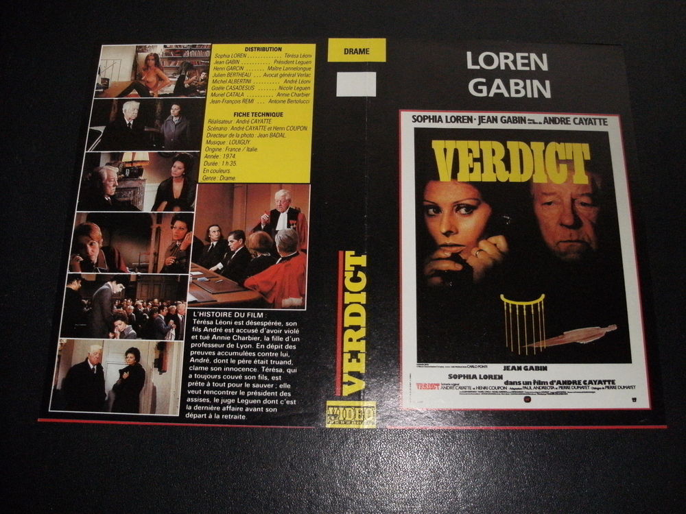 Film : " Verdict " DVD et blu-ray