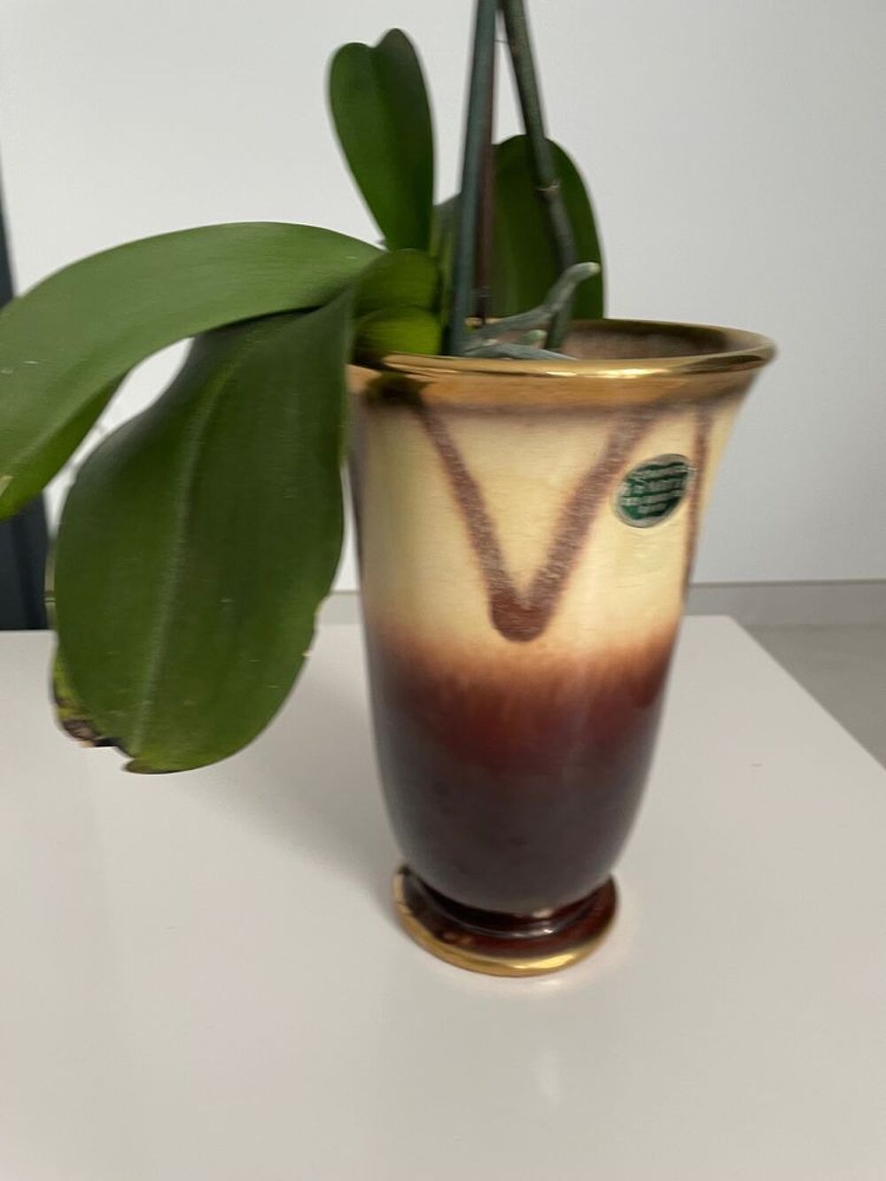 Superbe VASE en C&Eacute;RAMIQUE des BORDS du RHIN Décoration