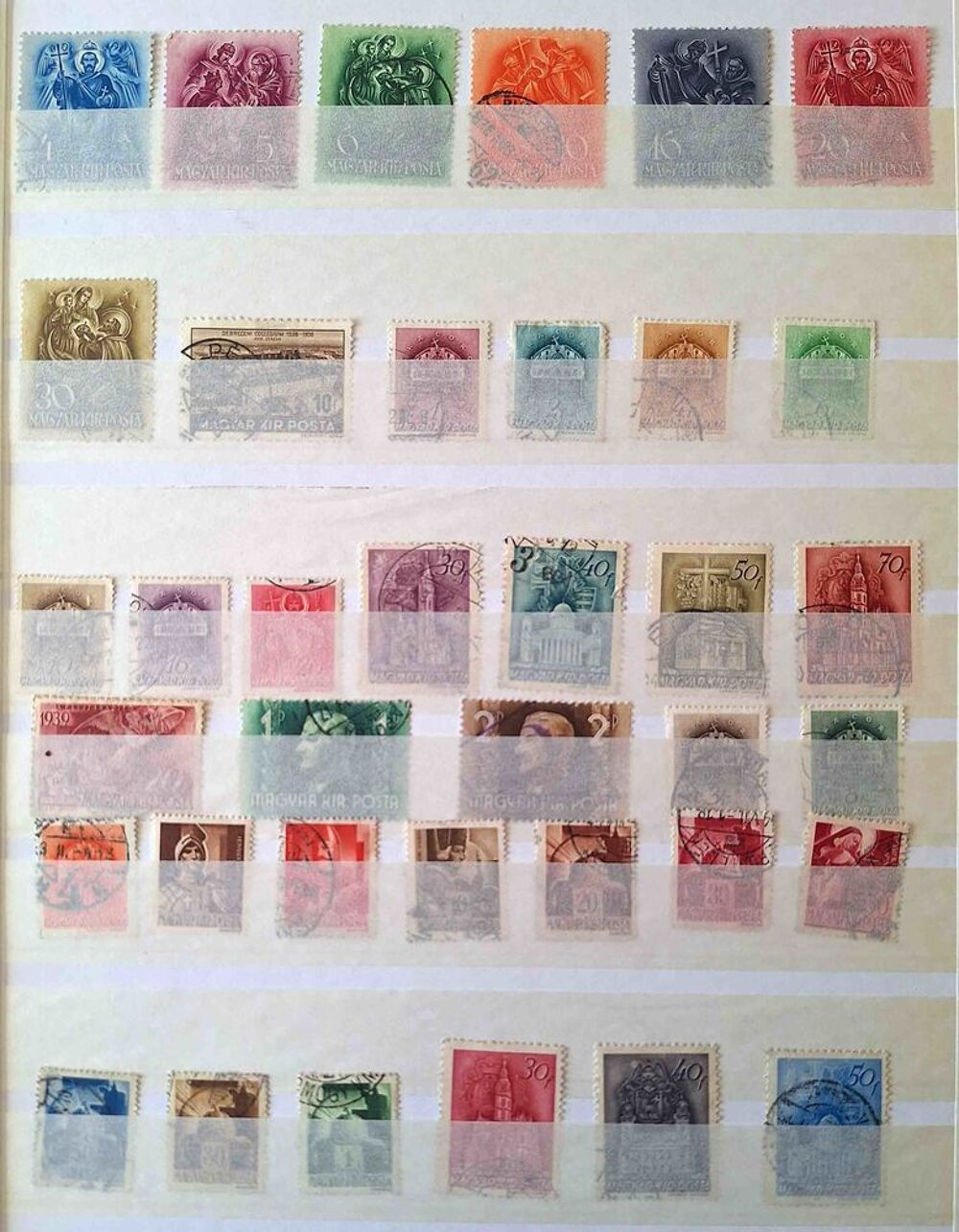 S&eacute;rie de timbres de collection de Hongrie C 