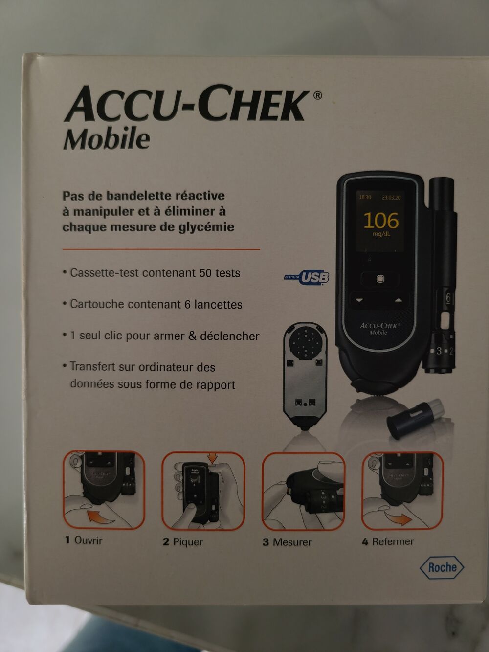 Accu-Chek Mobile Lecteur De Glyc&eacute;mie Matériel informatique
