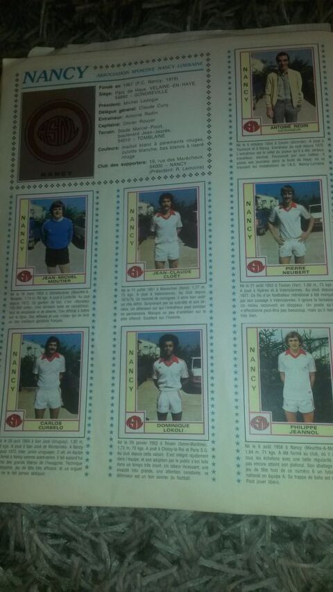 LIVRE Football Album Panini année 1980 complet Ludres (54)