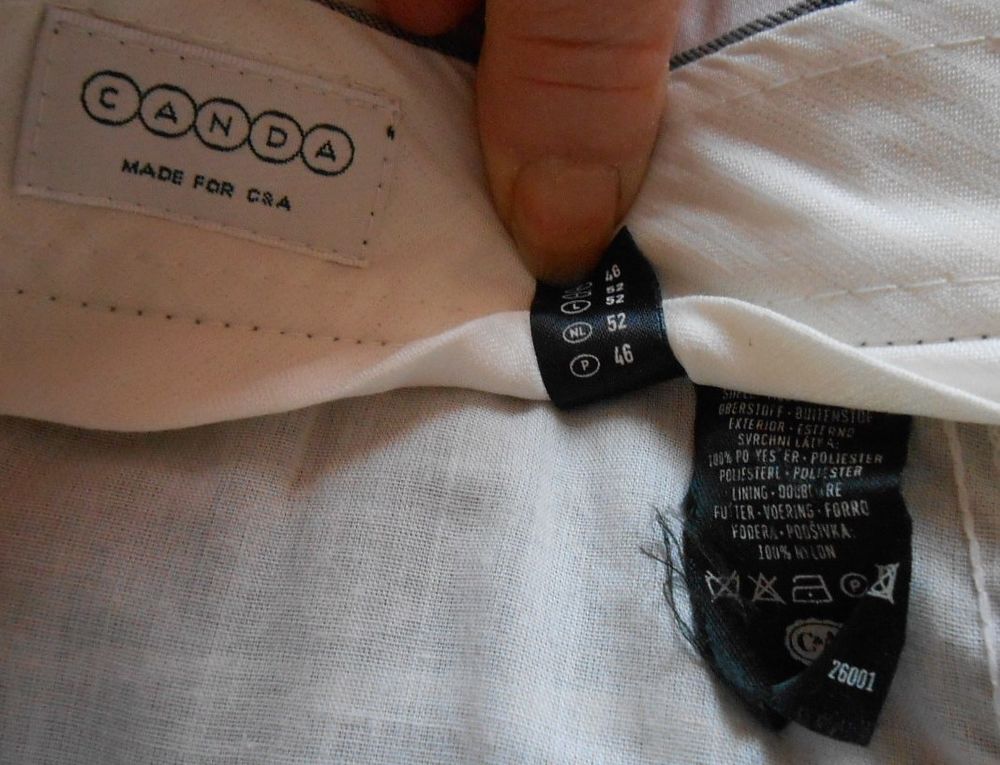 Pantalon de costume gris en taille 46 ? Canda by C&amp;A Vêtements