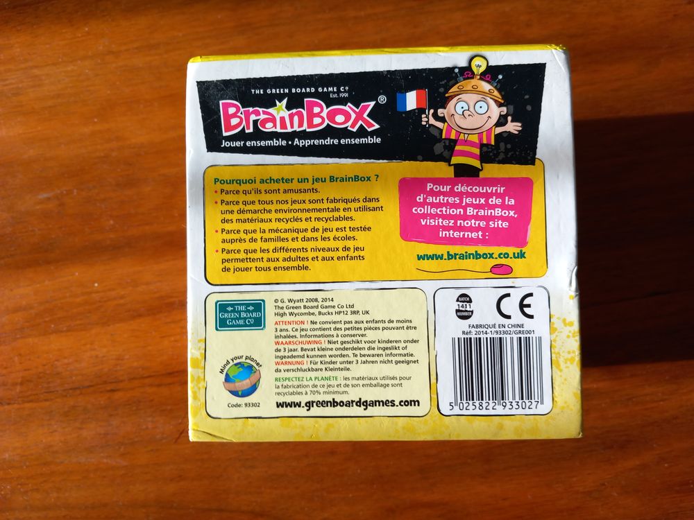 Brainbox des tout petits, 4 ans et plus,ASMODEE excellent &eacute;t Jeux / jouets