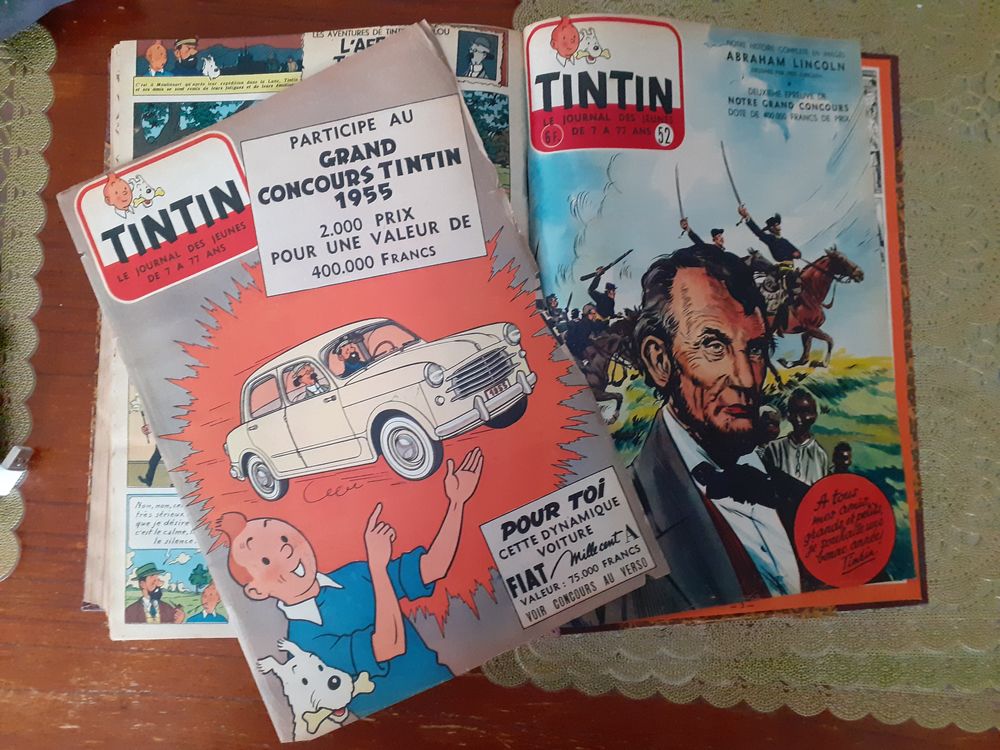 RELIURE JOURNAL DE TINTIN 1954 Livres et BD
