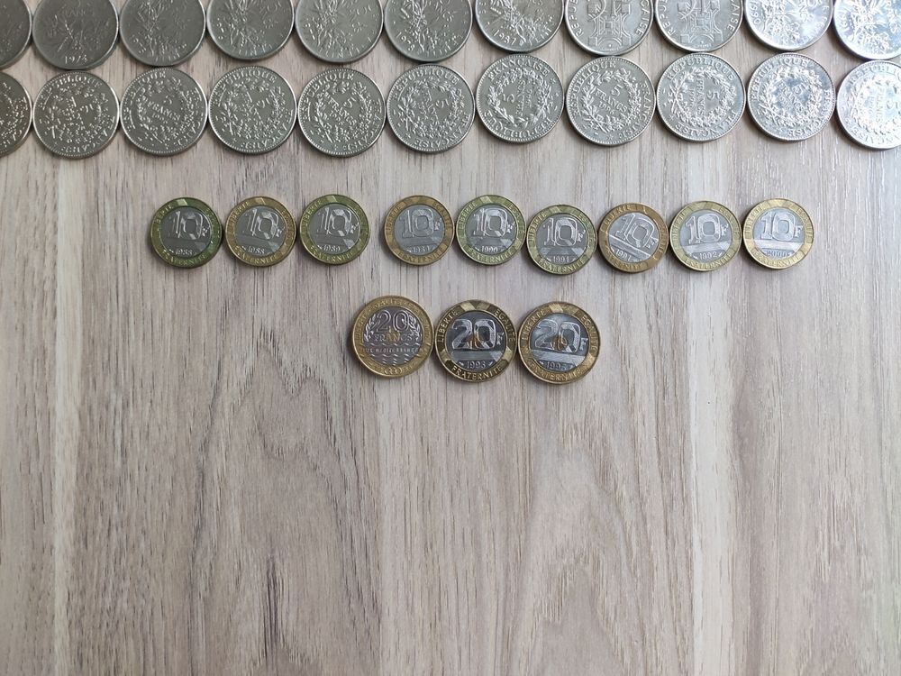 Pi&egrave;ces Francs et Centimes 