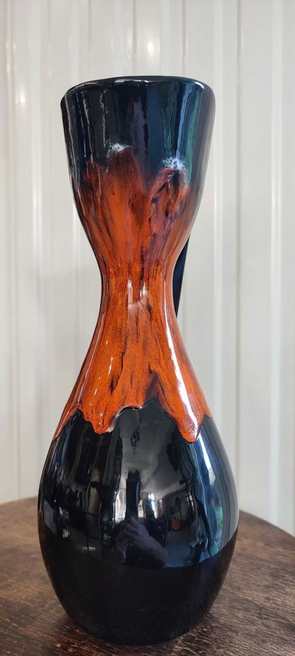 Vase pichet ceramique flamm&eacute;e Vallauris 1960 