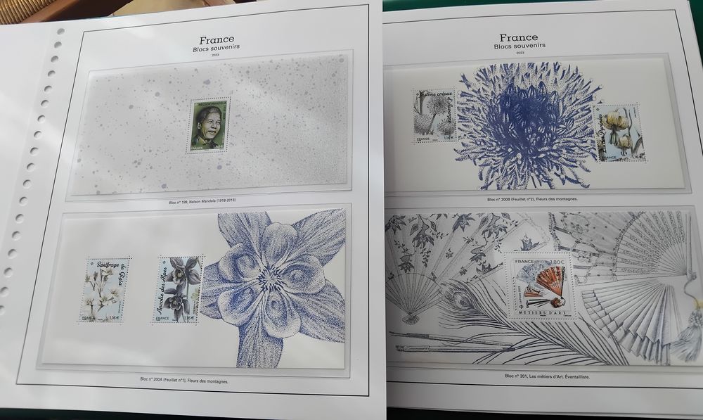 Timbres ann&eacute;e compl&egrave;te 2023 faciale 213 euros tous neufs 