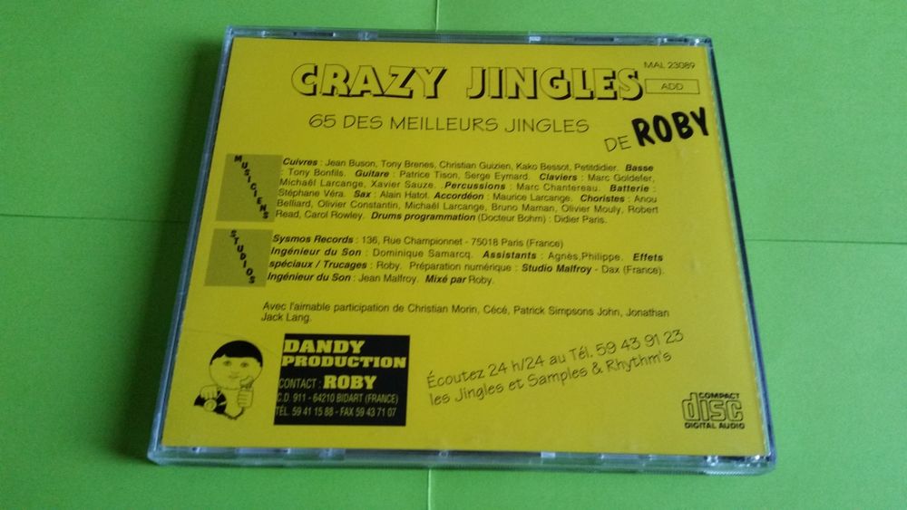 ROBY CRAZY JINGLES CD et vinyles