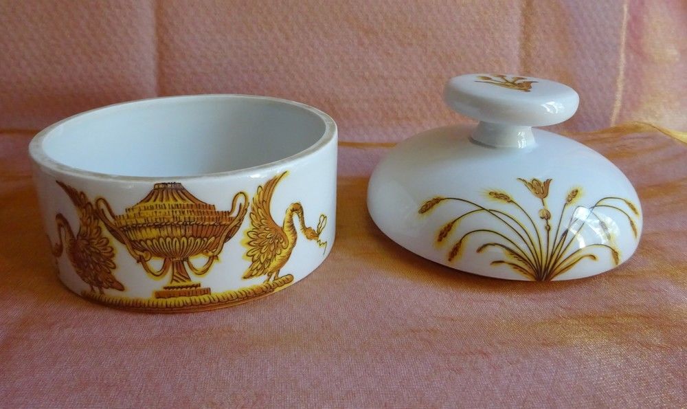 Pots de toilette porcelaine Paris LAMBALLE 1950 Décoration