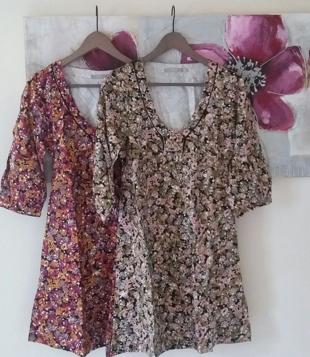 Petite robe fleurie esprit r&eacute;tro Hiver M. en 3 / 4 - T 36 Vêtements