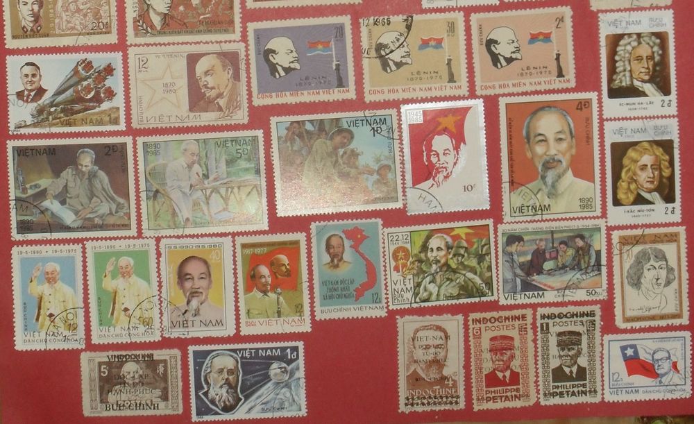 Lot de 56 timbres du Vietnam 