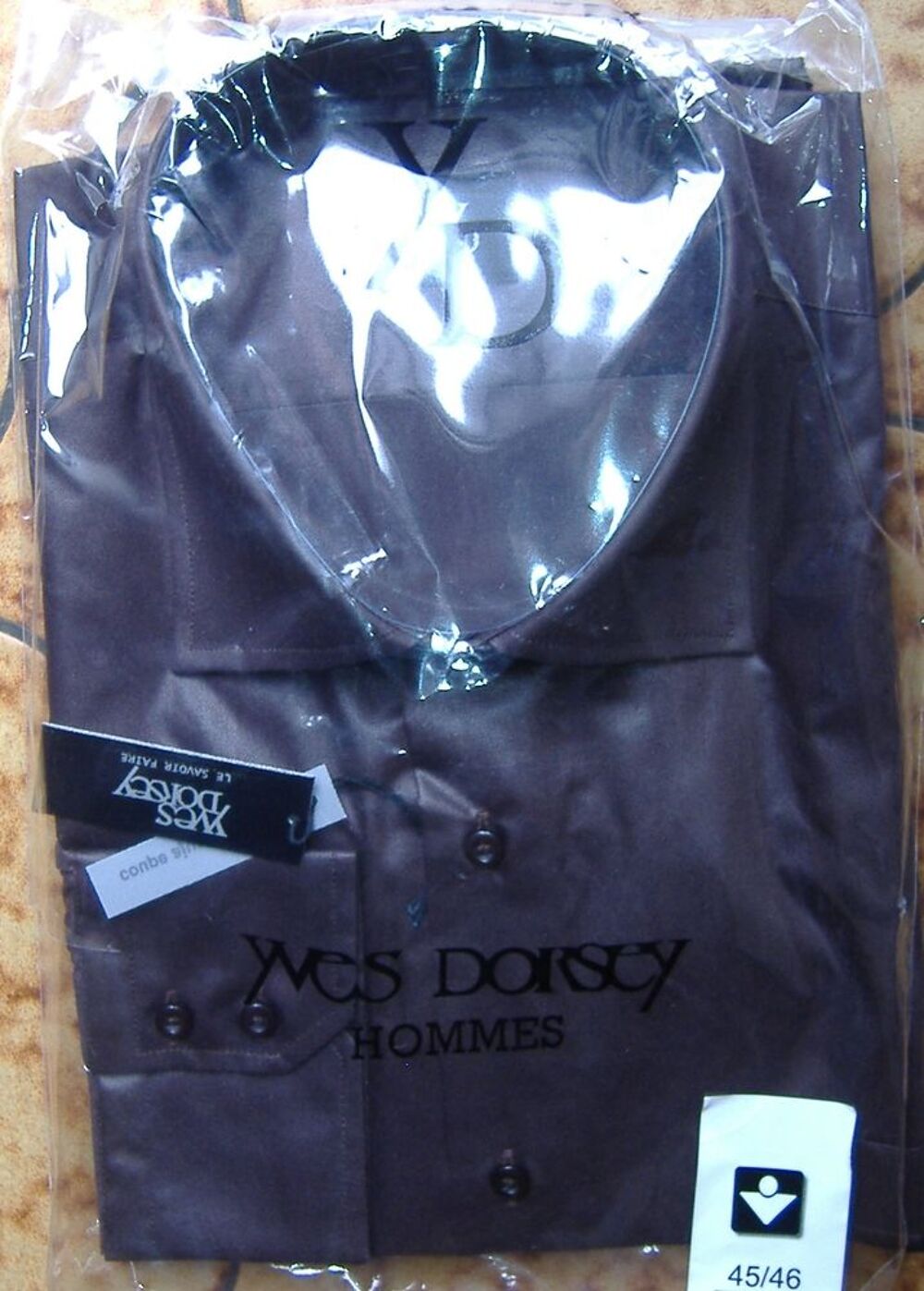 Chemise Neuve - Yves DORSEY - Anthracide - Taille 45-46 - V�tements