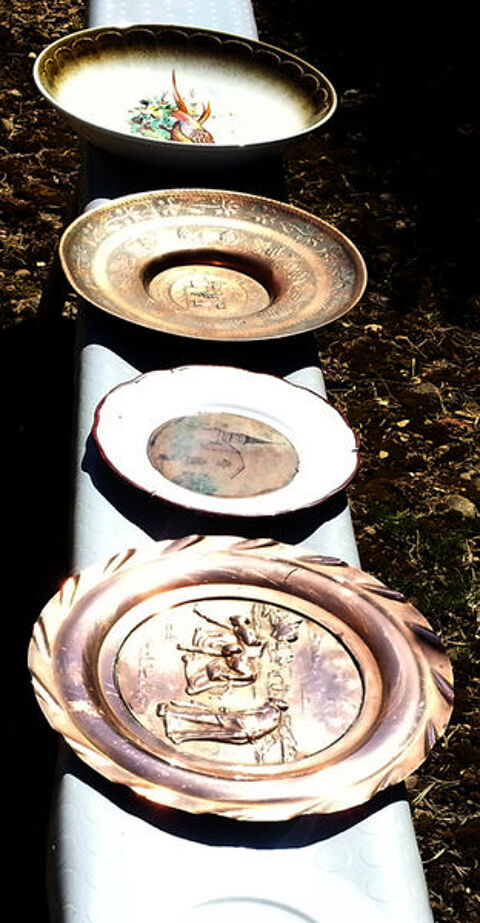 5 plateaux dcoratifs anciens 55 Saint-Clair-sur-Galaure (38)