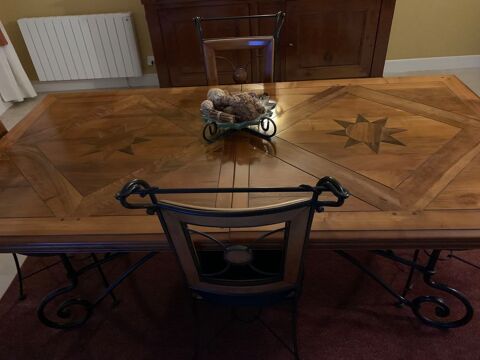 BUFFET ET TABLE MASSIF EN MERISIER 0 Grandcamp-Maisy (14)