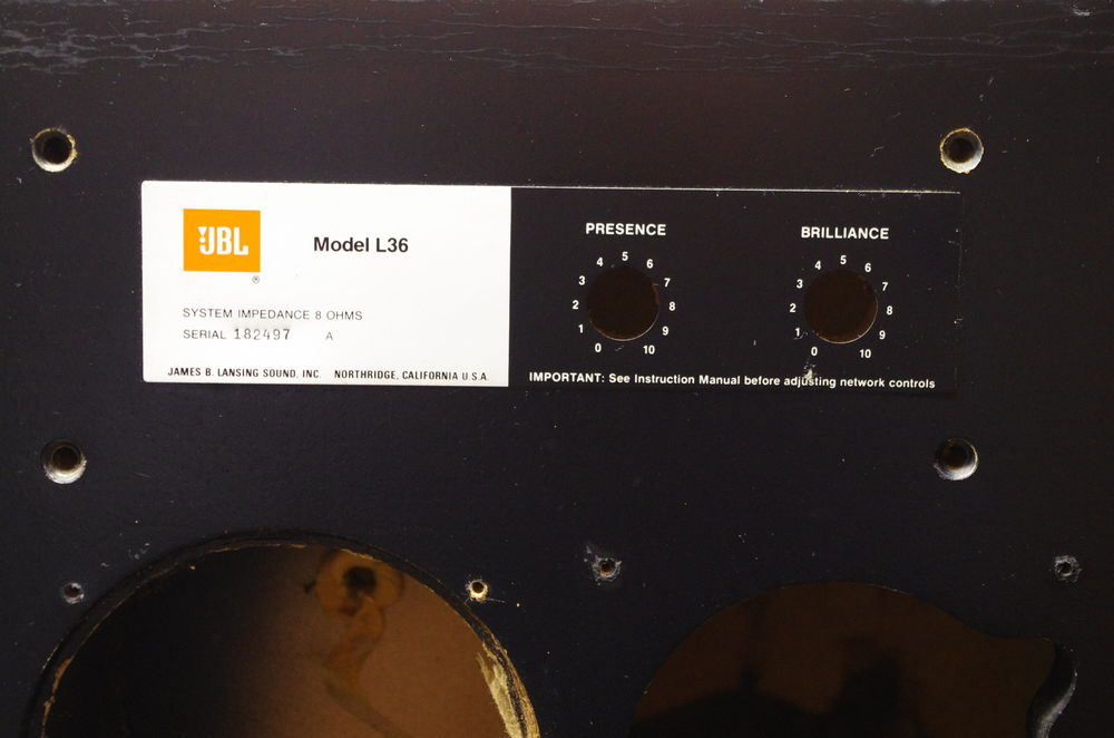 ENCEINTE JBL - L36 Audio et hifi