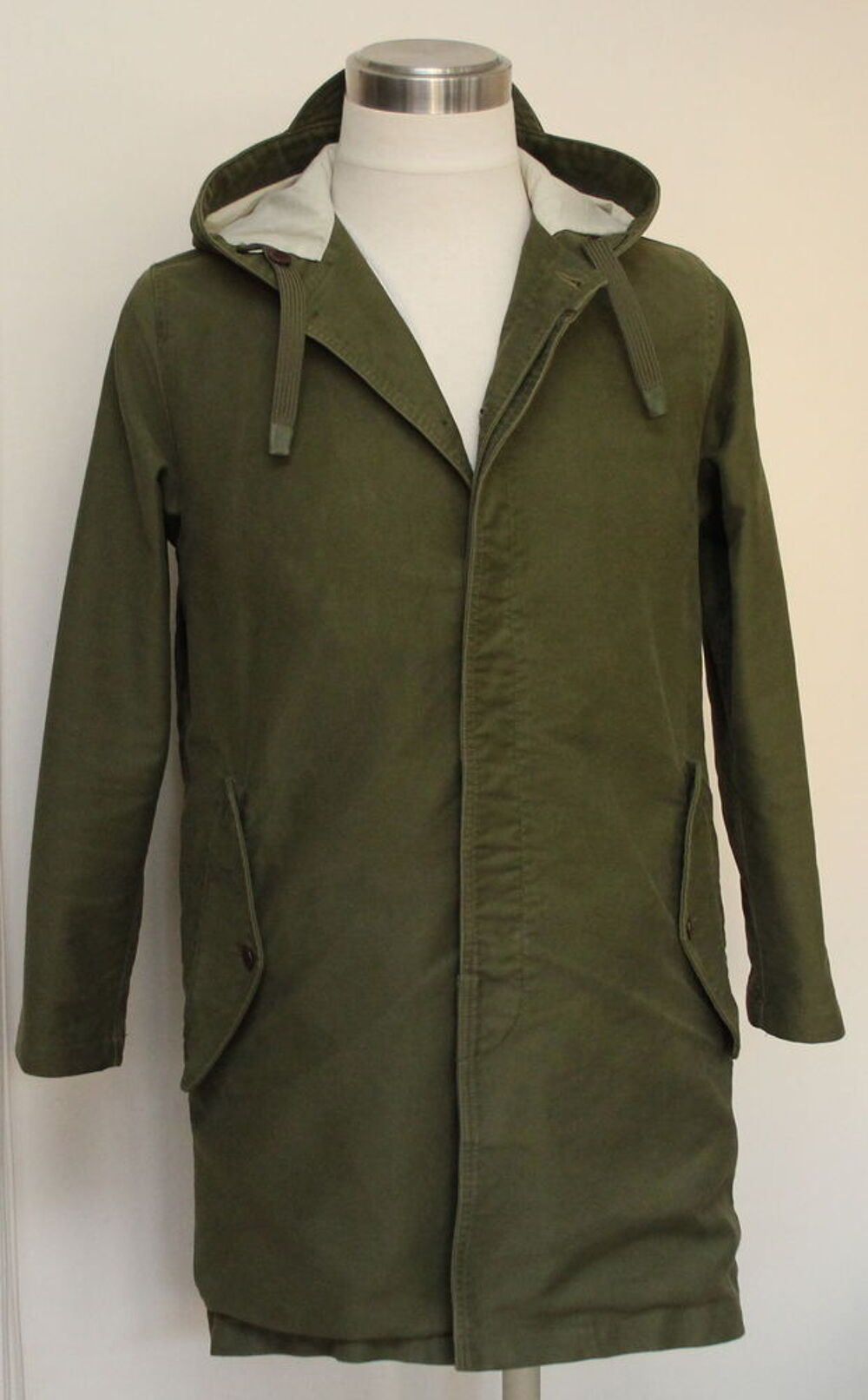 Parka capuche kaki fish tail C.D.M Taille S Vêtements