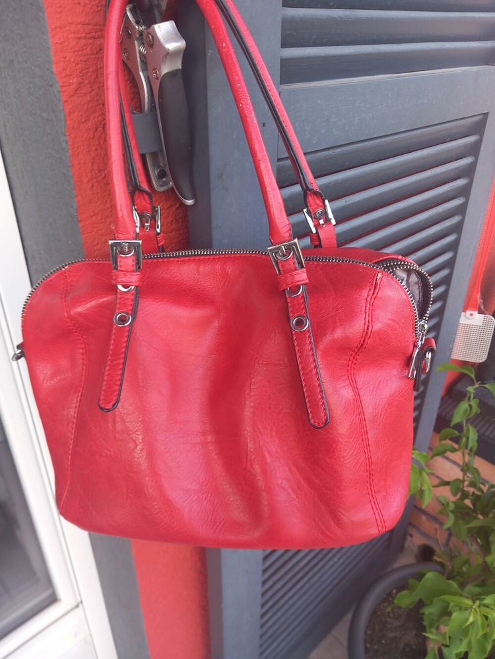 sac a main rouge Maroquinerie