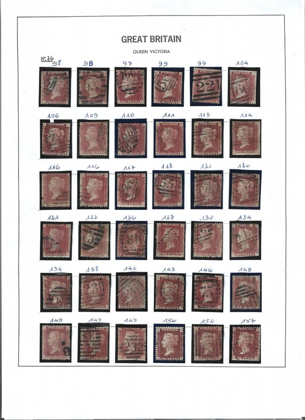 timbres Grande Bretagne 