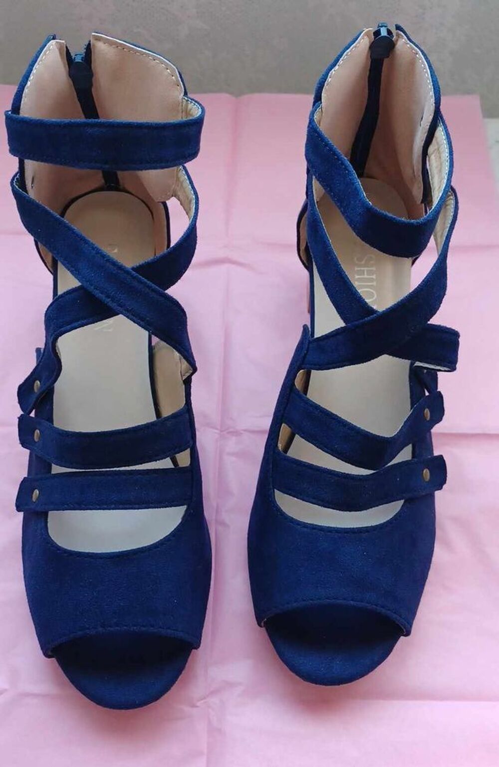 BG-ch14 sandales bleues T39 Chaussures