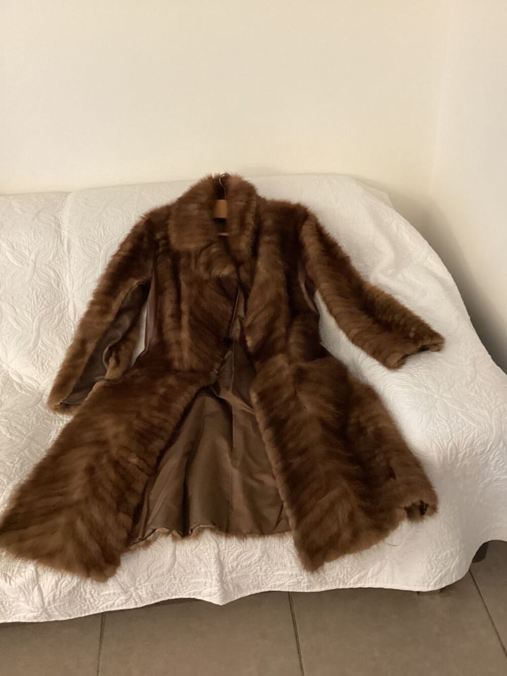 Manteau vison cuir Vêtements