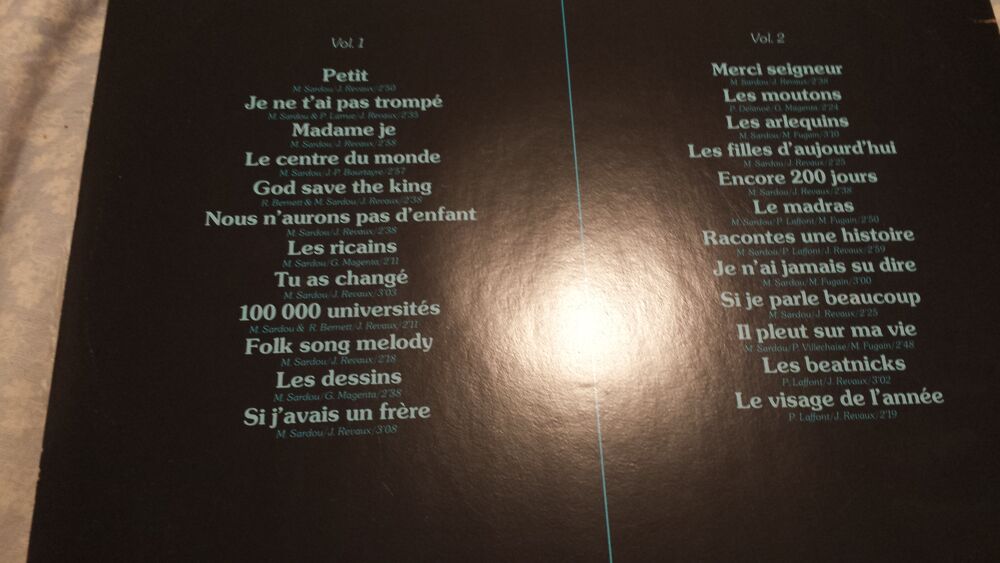 VINYLE MICHEL SARDOU CD et vinyles