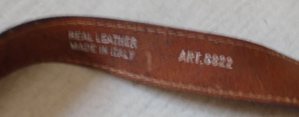 Ceinture marron Maroquinerie