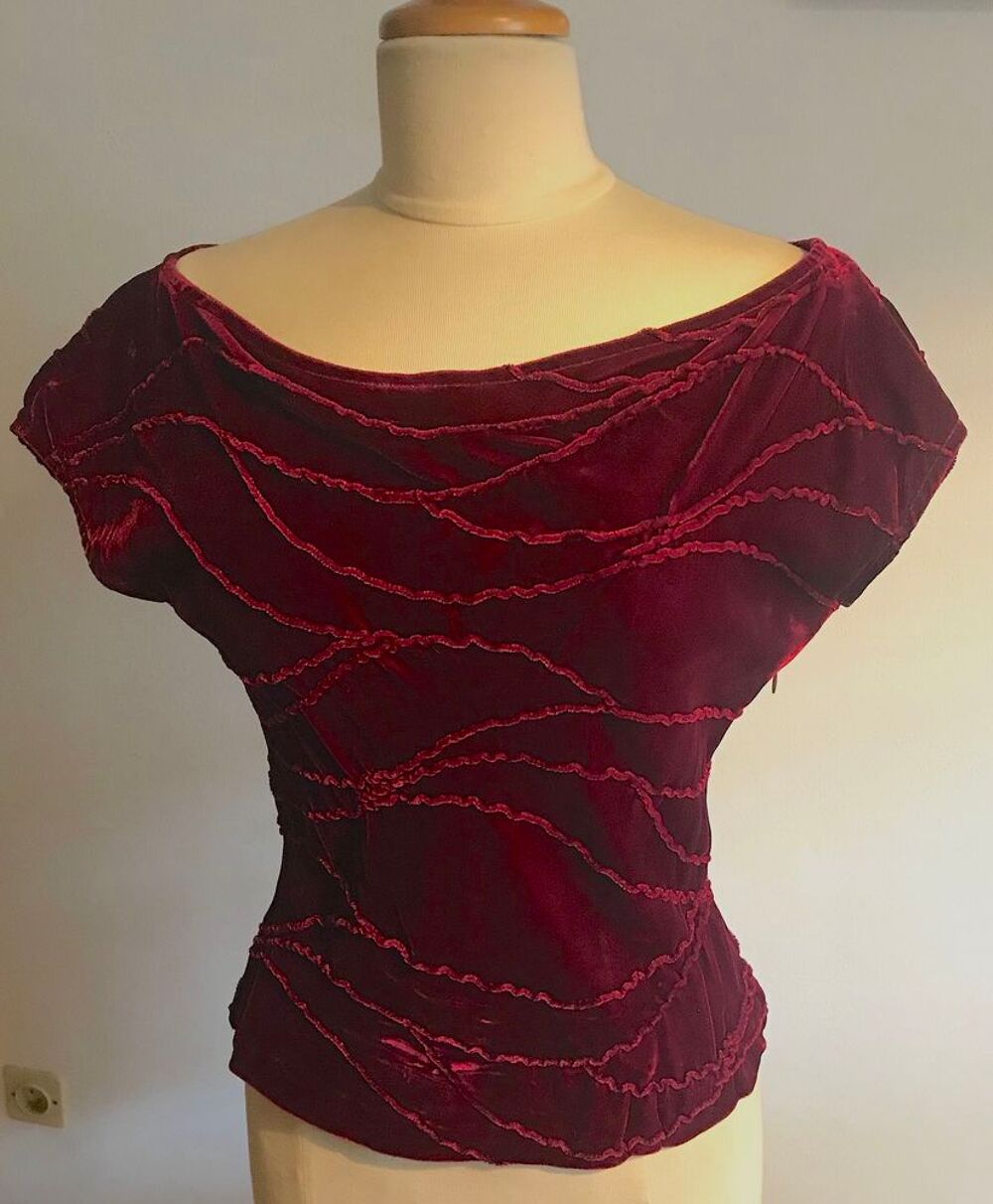 TOP - Haut en velours - Alexandra Gastines Vêtements