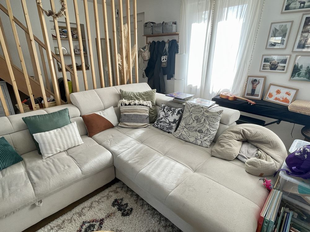 Canap&eacute; d'angle beige Meubles