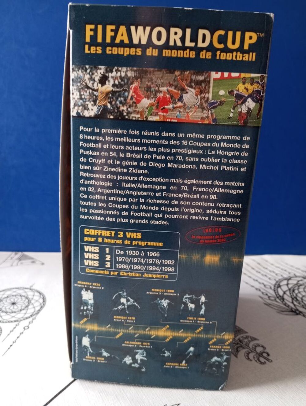 coffret box 3 vhs k7 vid&eacute;o fifa foot world cup l'int&eacute;grale DVD et blu-ray