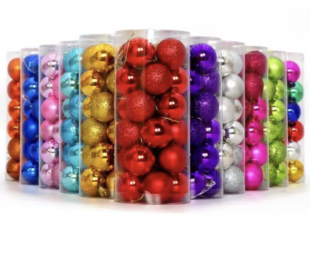 Lot de 8 gros carton de boule de No&euml;l Décoration